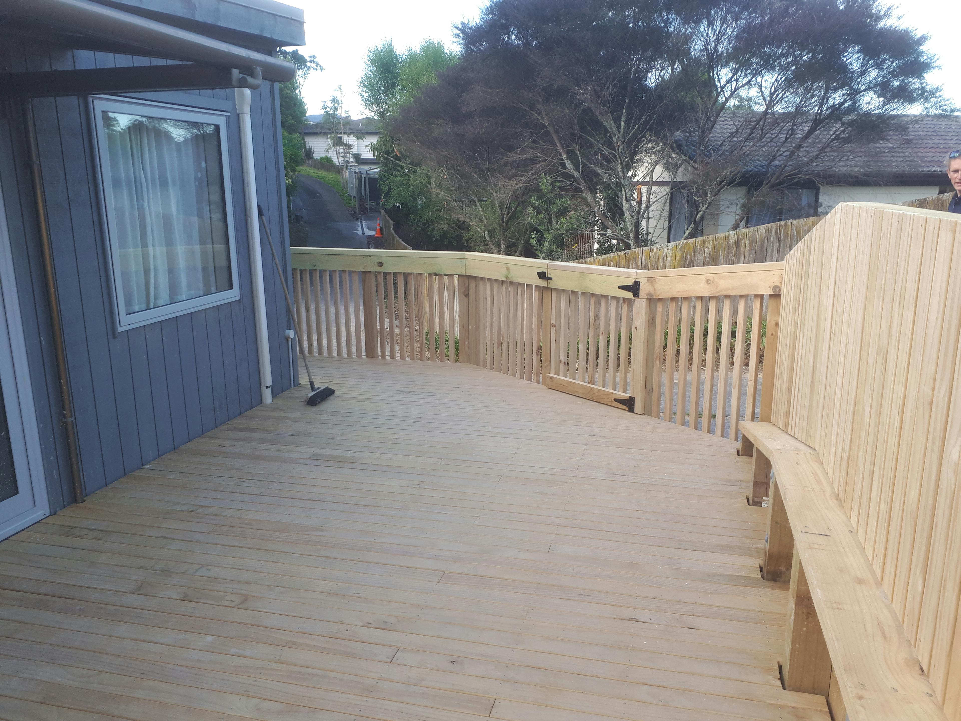Looking for a new deck for your family? Has the recent weather dropped a tree on your new deck? Check out what we can do for you!